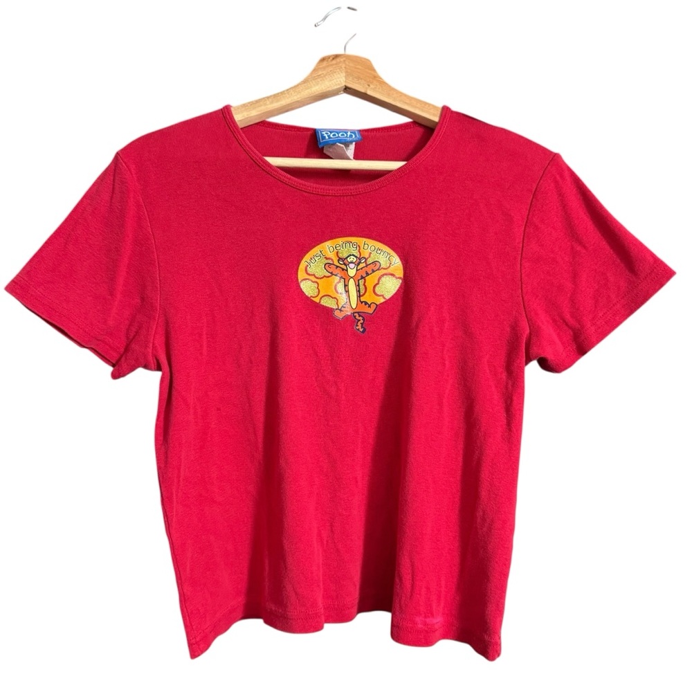 Y2K Disney Jerry Leigh Tigger Just Being Bouncy Baby Tee Womens XL